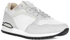 Boss Parkour L Runner In White Grey For Men Quick Drying