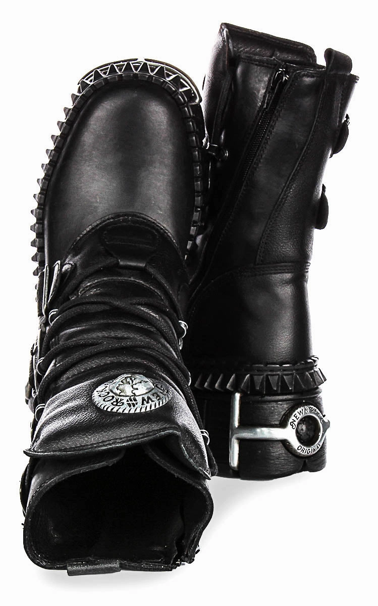 Smart Step Newrock 373 Wall In Black Leather Boots