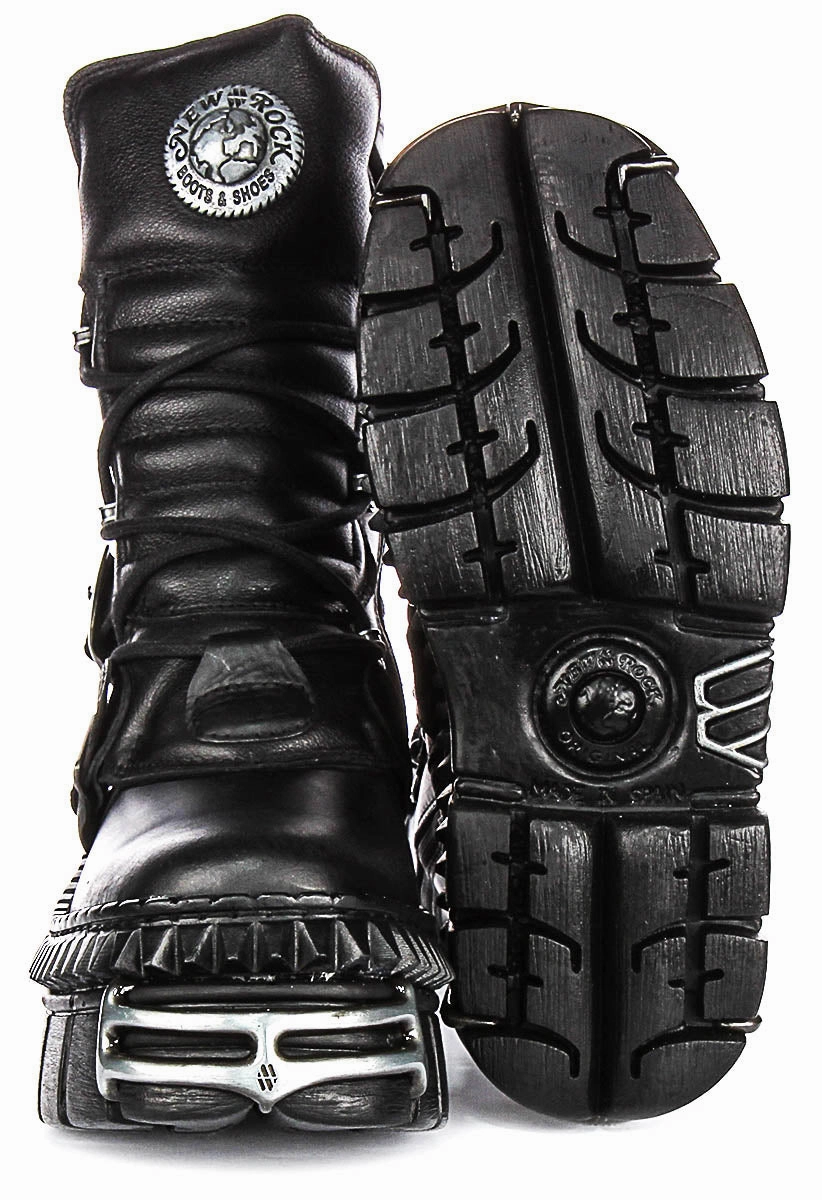 Smart Step Newrock 373 Wall In Black Leather Boots