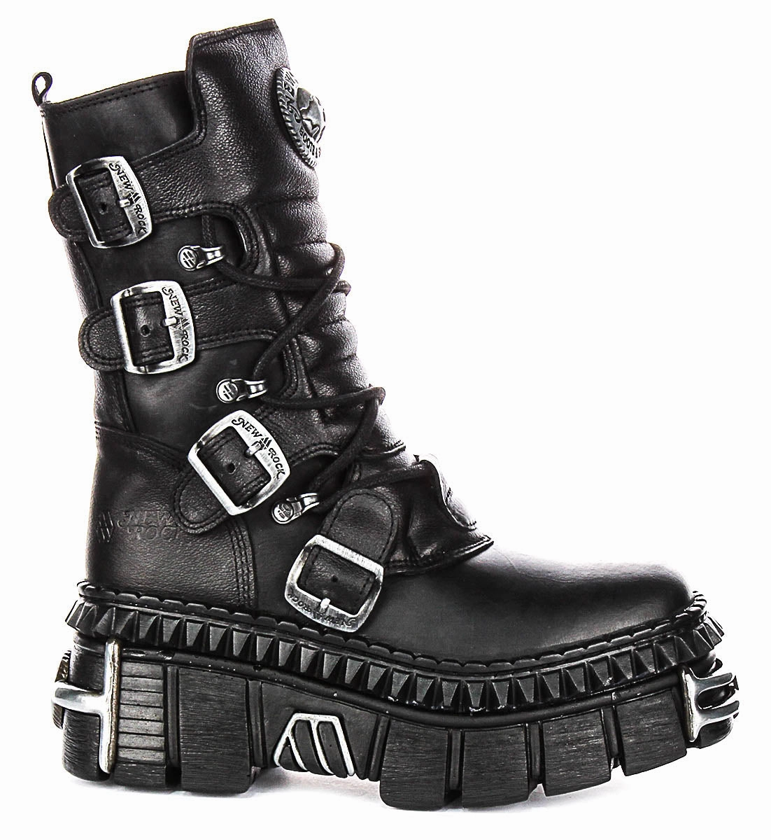 Smart Step Newrock 373 Wall In Black Leather Boots