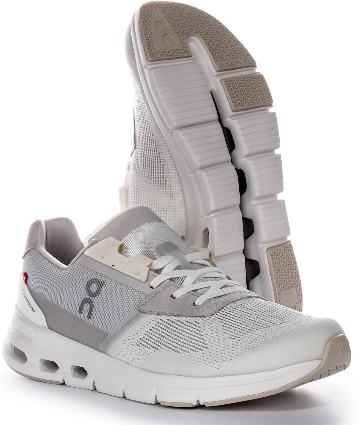 Smooth Fit On Running Cloudrift In White Grey For Men