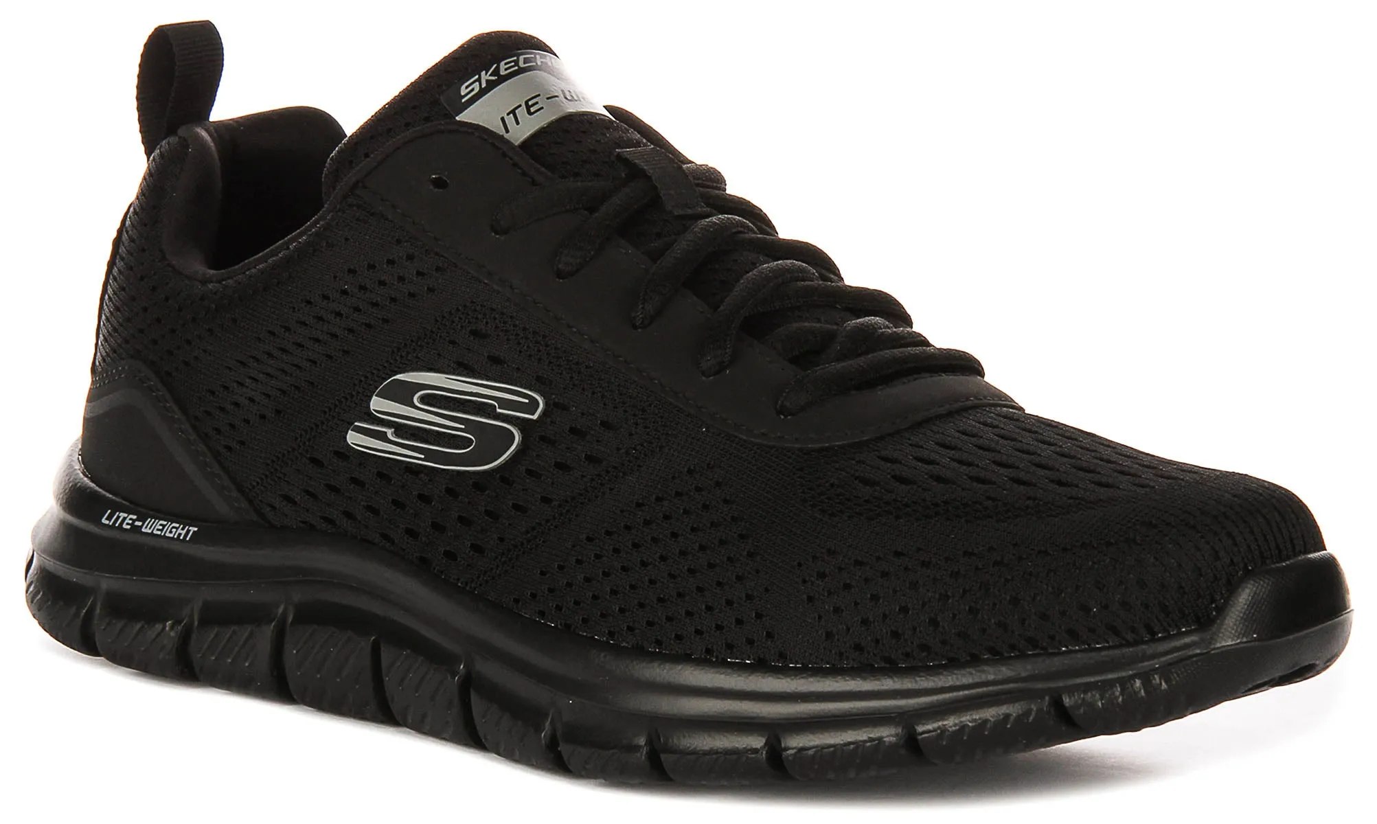 Skechers Track Leshur In Black For Men No-Slip Grip