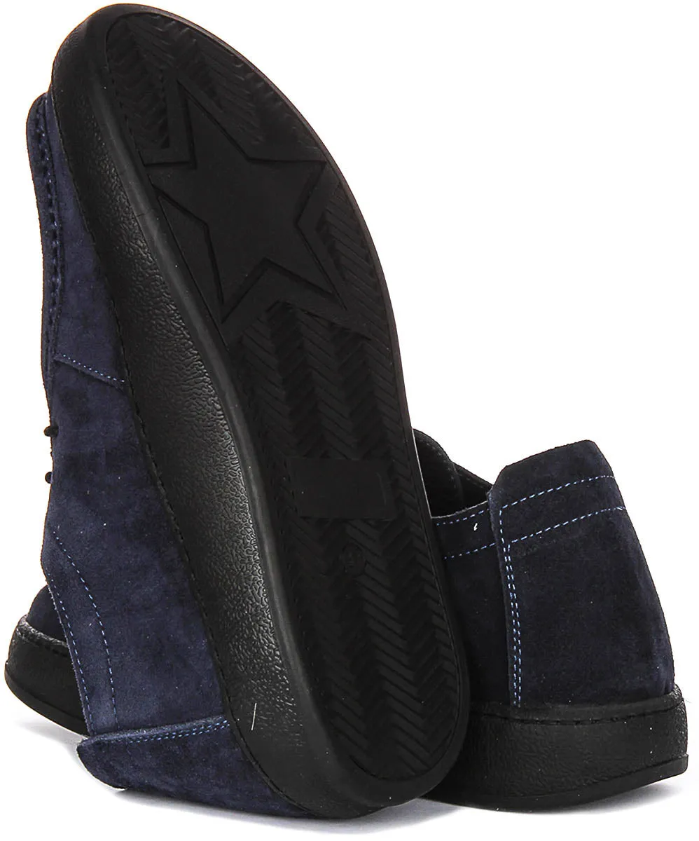 Smooth Roll Justinreess England Kyla Suede In Navy For Women