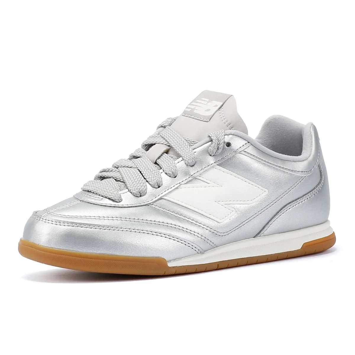 Smooth silhouette New Balance RC42 Silver Metallic Trainers
