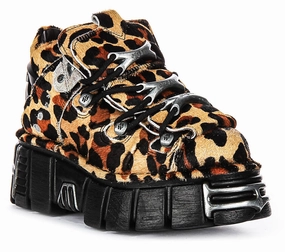 Newrock 106 Tower In Leopard Print Show Time