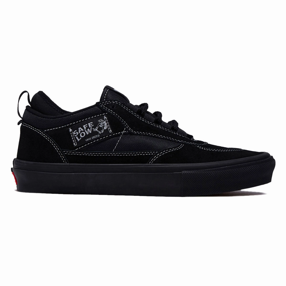 Vans Skate Safe Low Shoes - Black/Black Soft Walk Freestyle Ride