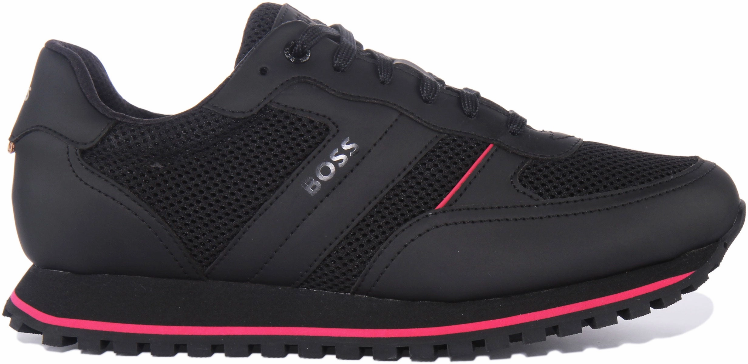 Smooth Impact Boss Parker Run In Black Pink For Men