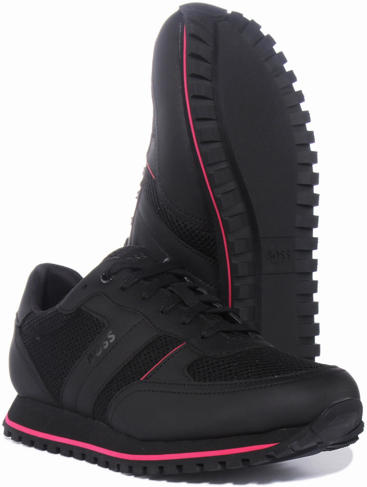 Smooth Impact Boss Parker Run In Black Pink For Men
