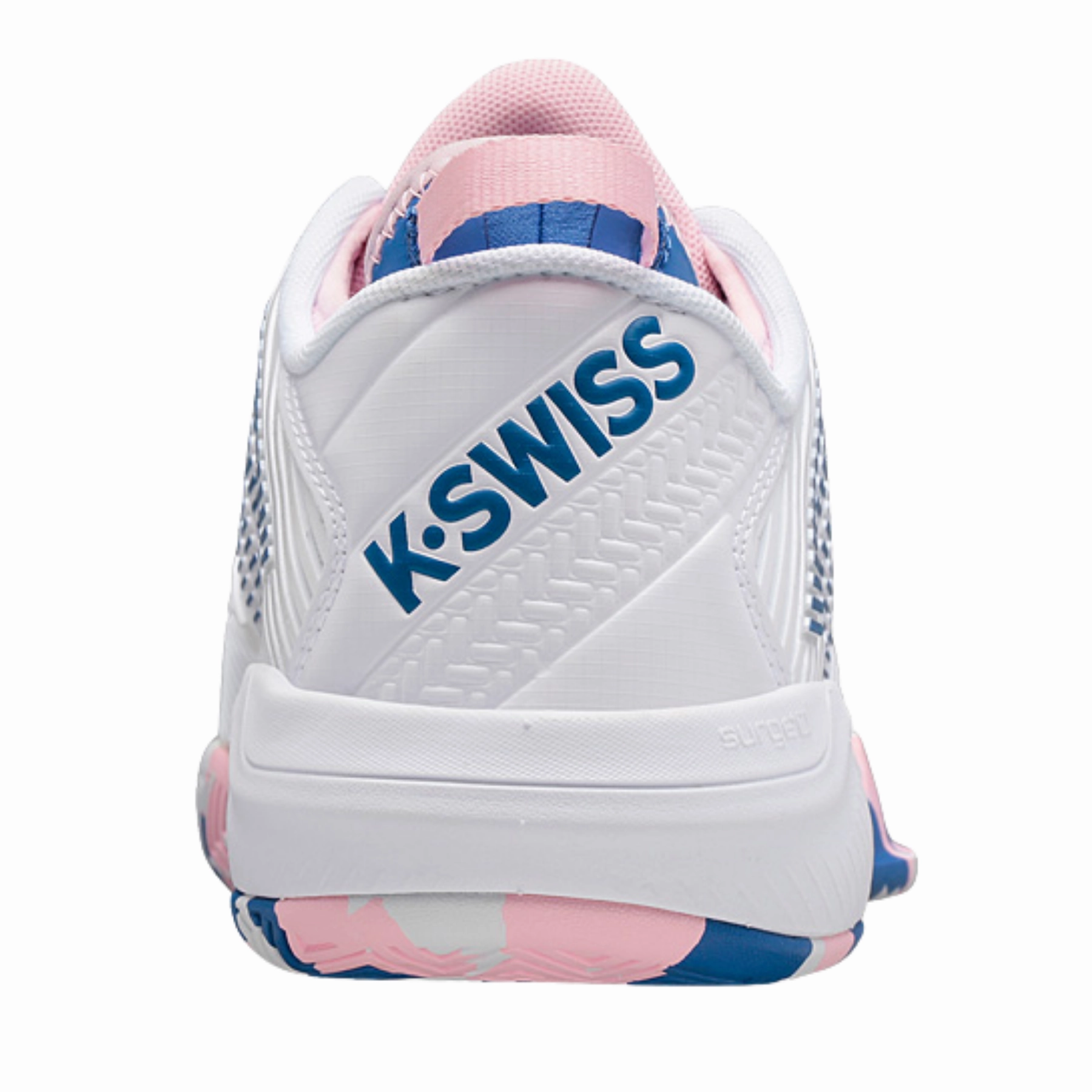 Smooth Ride Idea K Swiss Hypercourt Supreme  Women Tennis Shoes - White/Star Sapphire/Orchard Pink