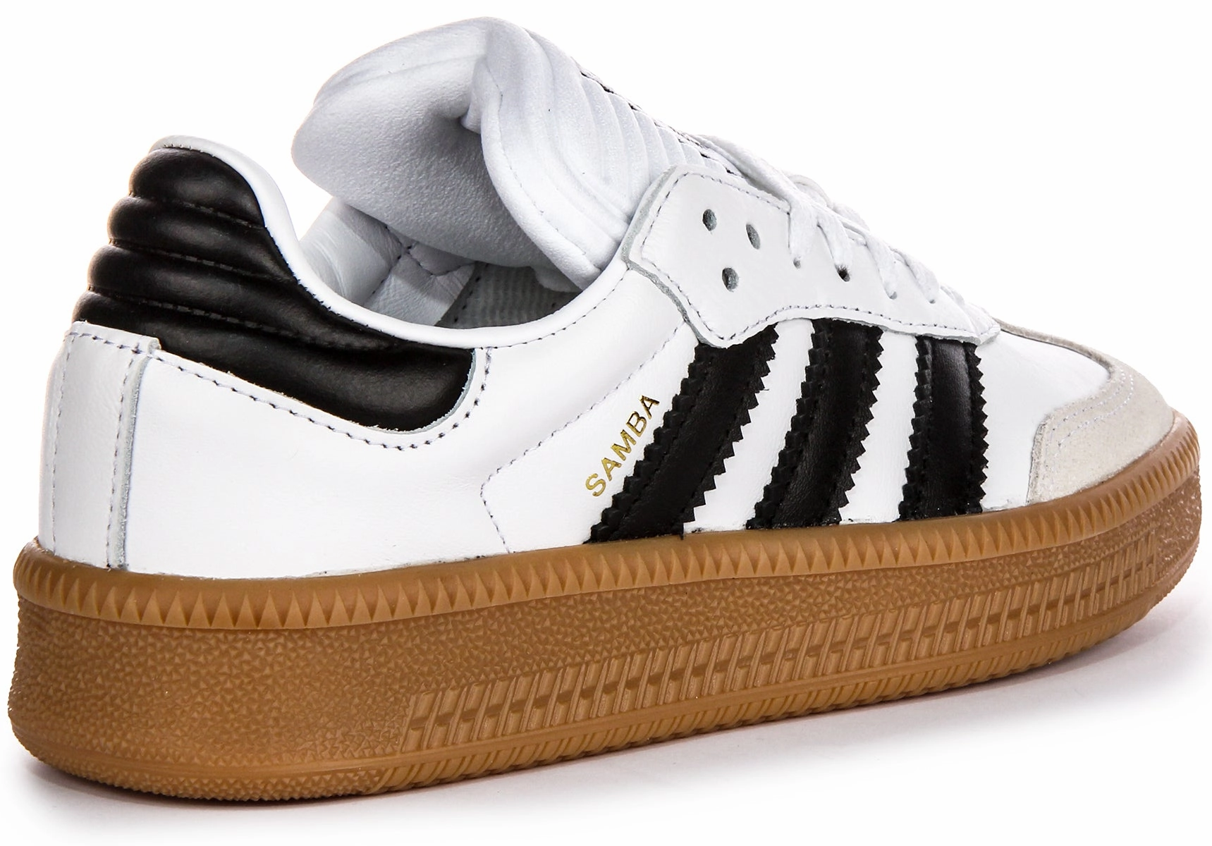 Smooth running rhythm adjustment Adidas Samba XLG J In White Black For Youth