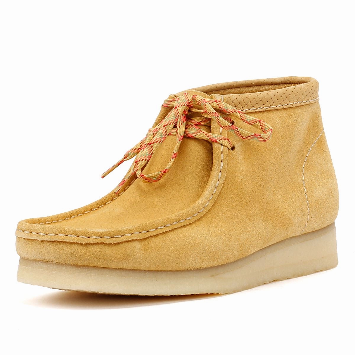 Smooth Soles Clarks Originals Wallabee Suede Men's Golden Tan Boots