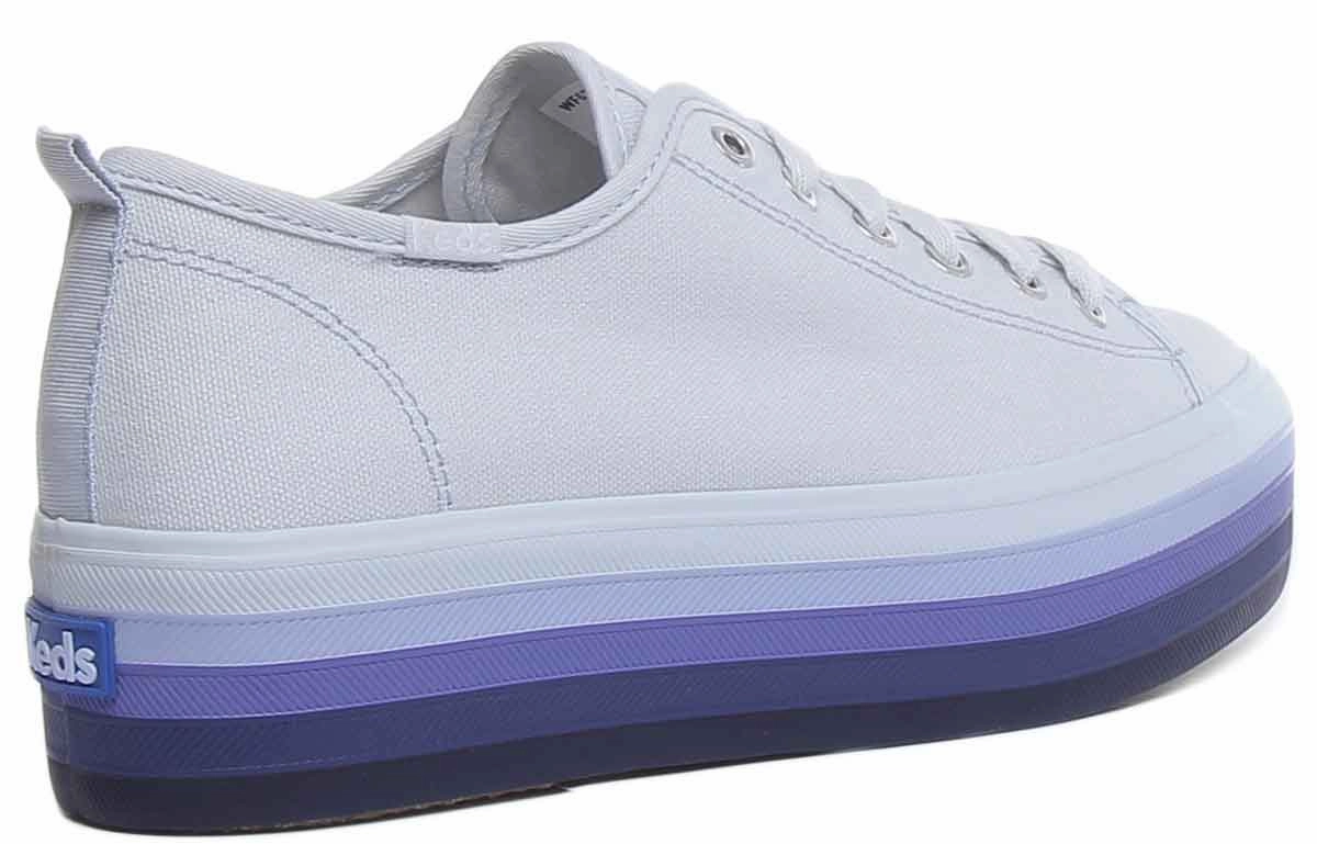 Smooth Step Keds Tripple Up In Light Blue
