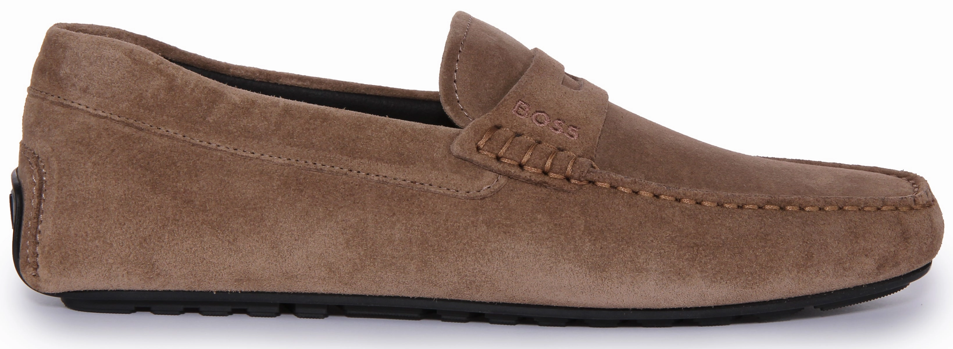 Smooth stride Boss Noel Mocc Suede In Chocobrown For Men