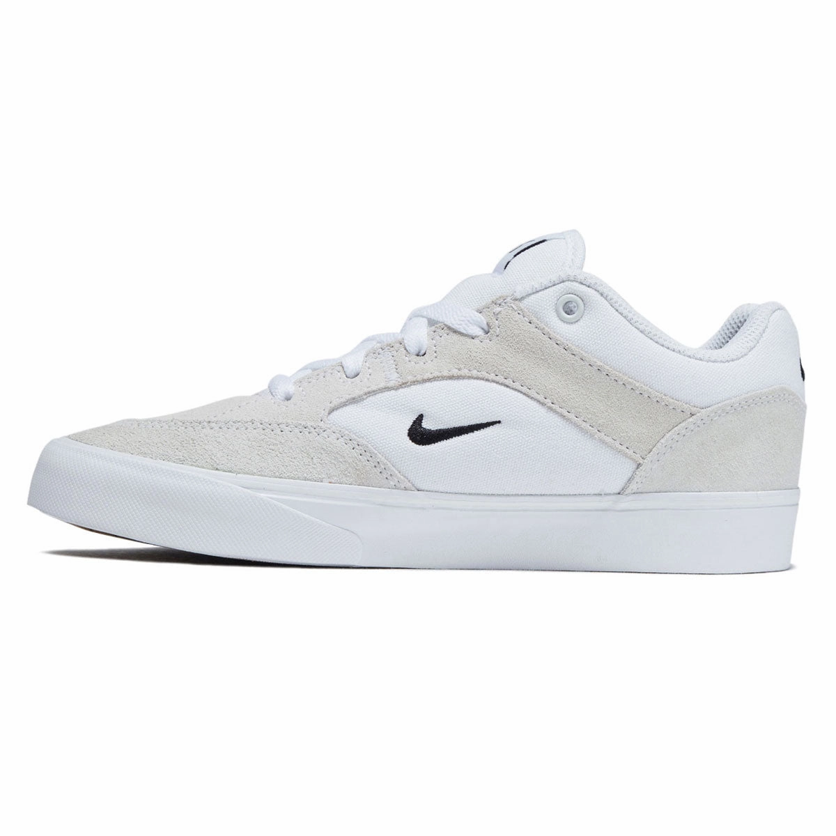 Smooth Style Nike SB Youth Malor Shoes - White/Black/Summit White/Gum Light Brown