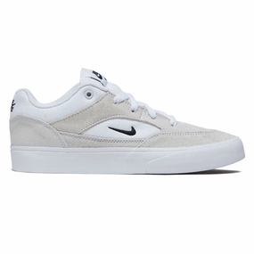 Fast Action Vulcanized Rubber Nike SB Youth Malor Shoes - White/Black/Summit White/Gum Light Brown