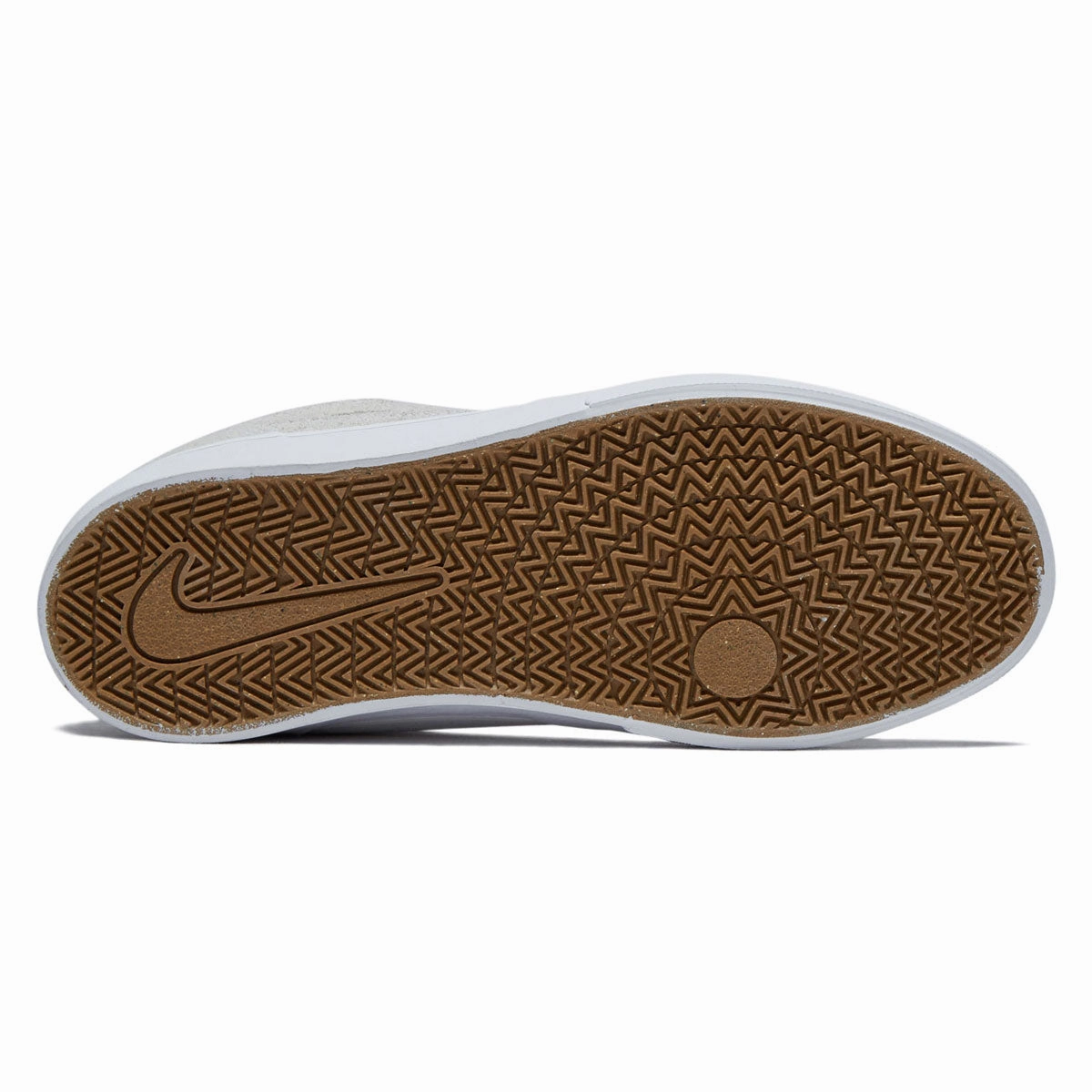 Smooth Style Nike SB Youth Malor Shoes - White/Black/Summit White/Gum Light Brown