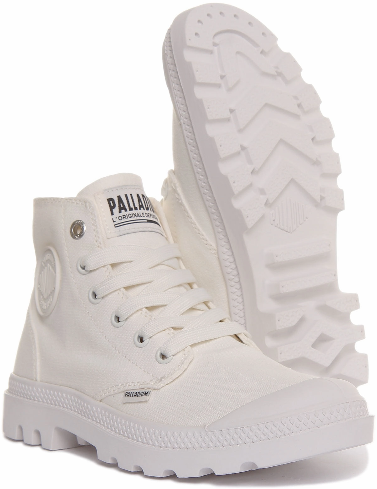 Snow Grip Palladium Mono Chrome In White Mono