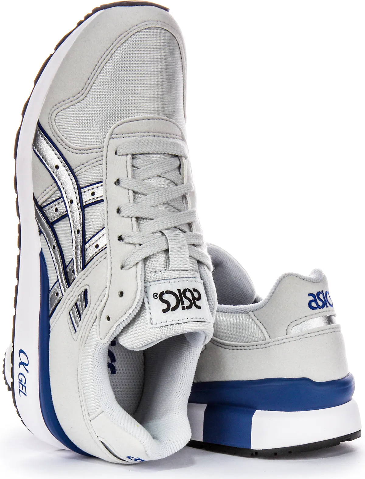 Sock-Like Fit Asics GT II In Grey Blue Trainers