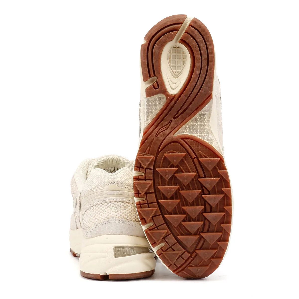 Soft Lining Saucony Grid Jazz 9 Suede Ivory Trainers