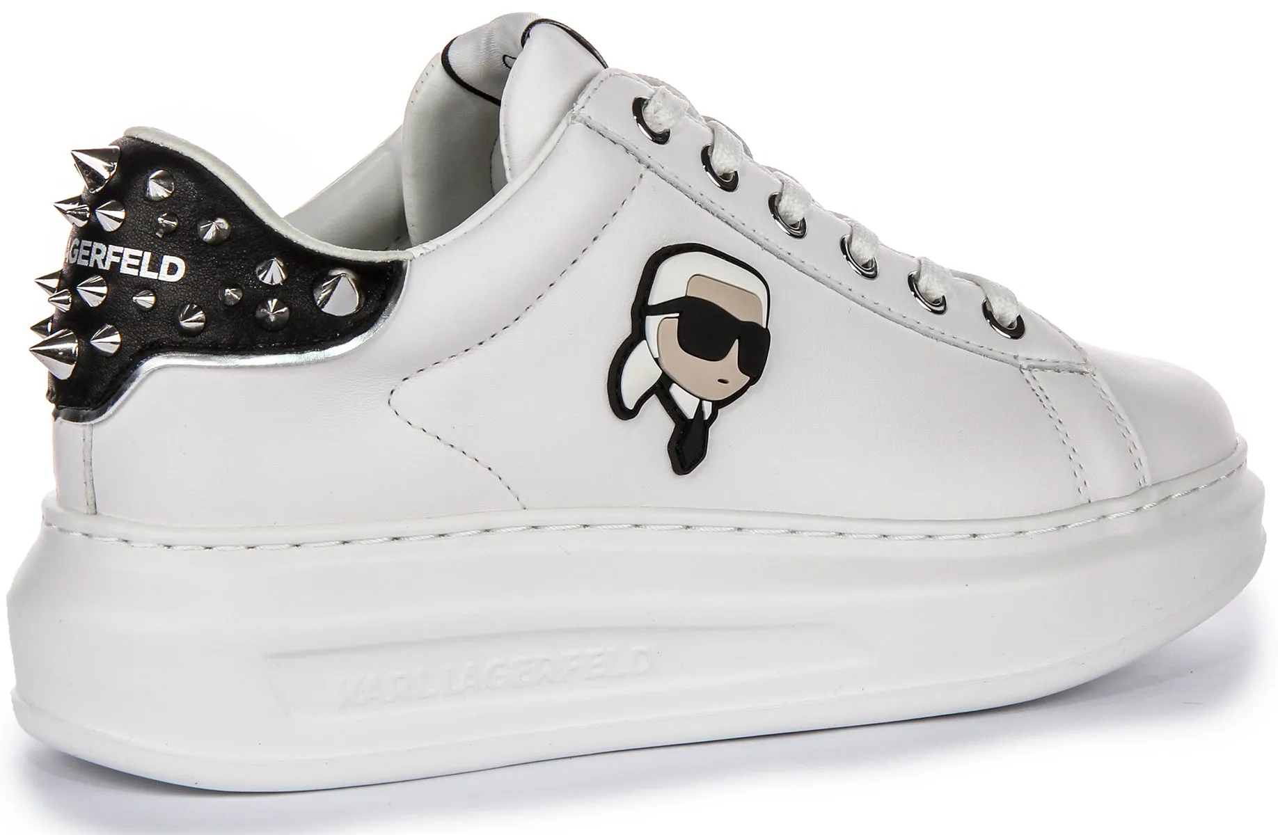 Soft Touch Karl Lagerfeld Kapri Nft Stud In White For Women