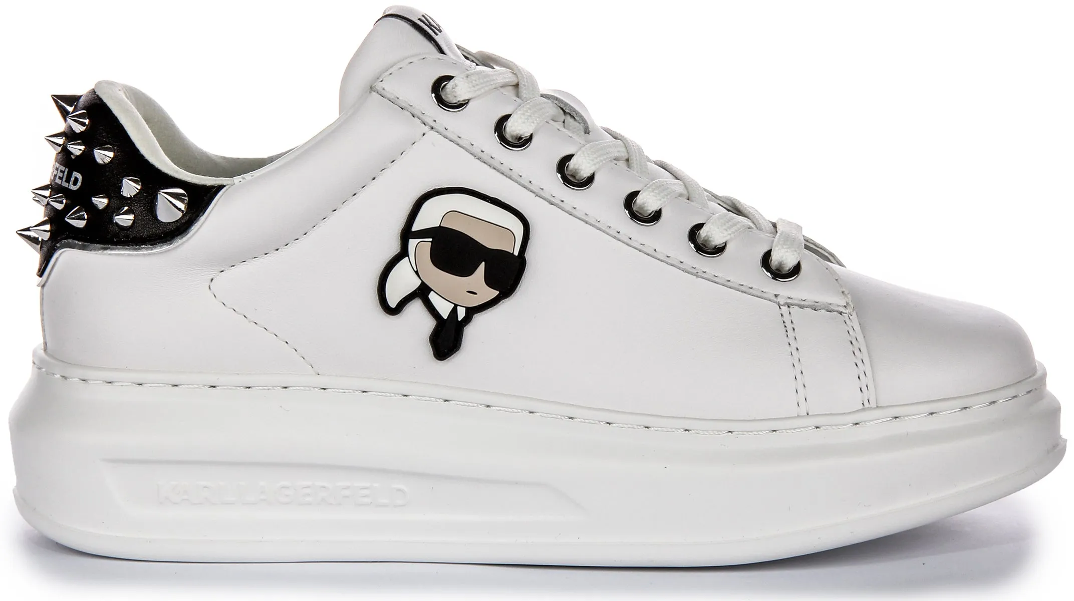 Soft Touch Karl Lagerfeld Kapri Nft Stud In White For Women
