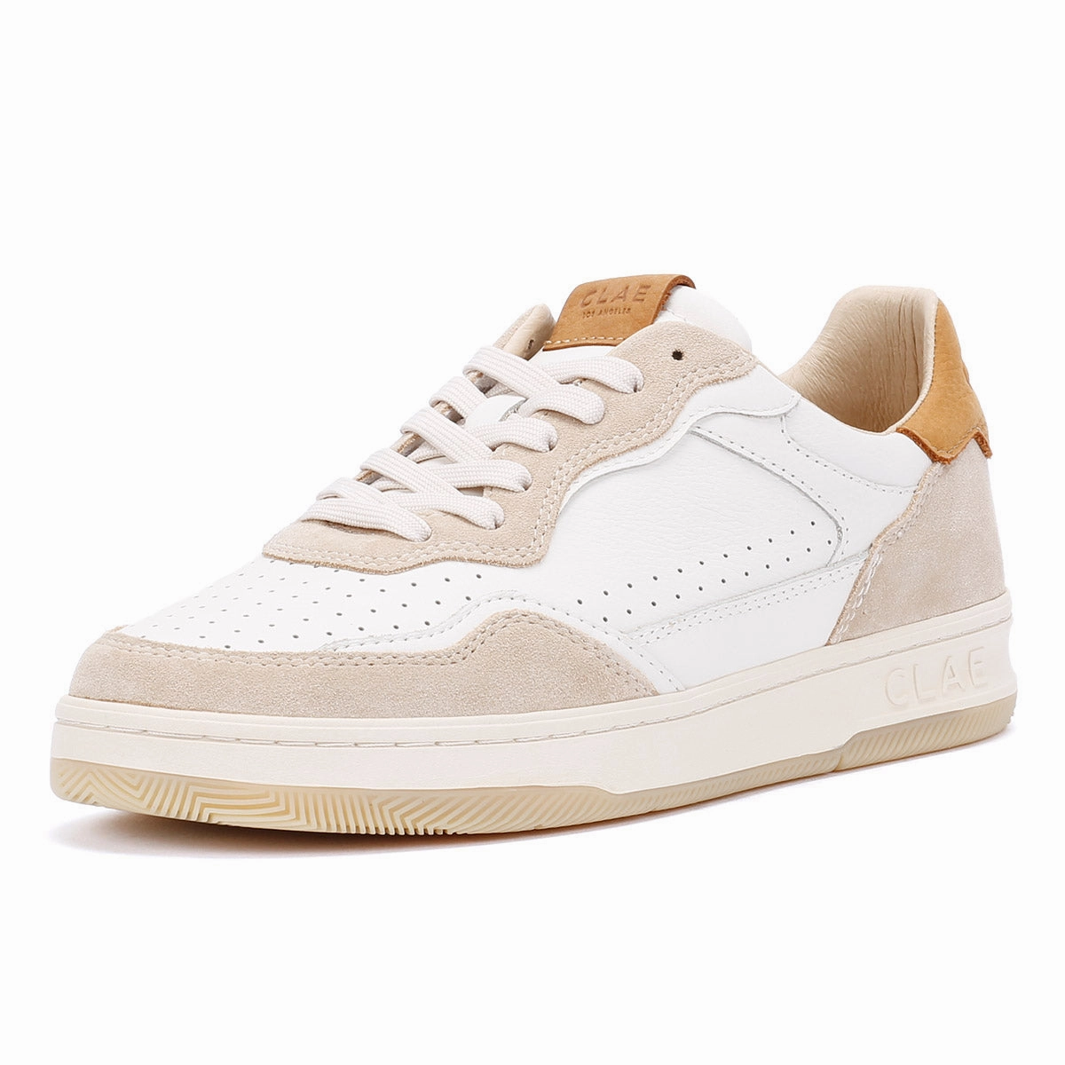 Soft Arch Clae Haywood Men's Fog Leather Safari Trainers
