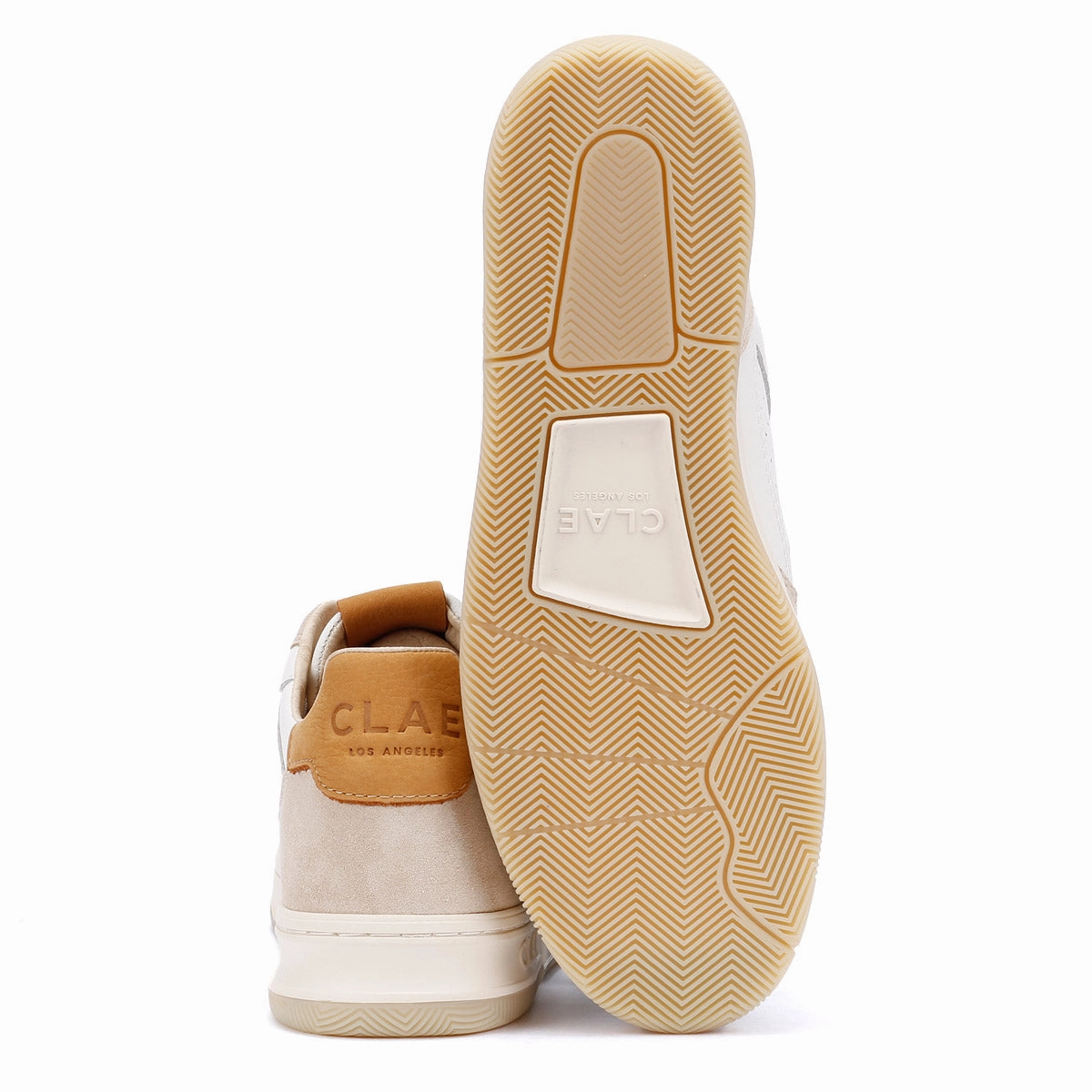 Soft Arch Clae Haywood Men's Fog Leather Safari Trainers