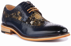 Justinreess England Ross In Navy For Men Pure Breeze