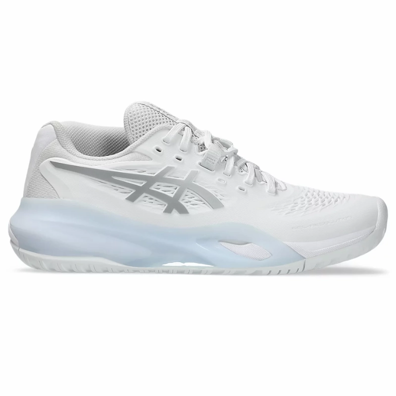 Asics Gel Resolution Womens Tennis Shoes - White/Pure Silver