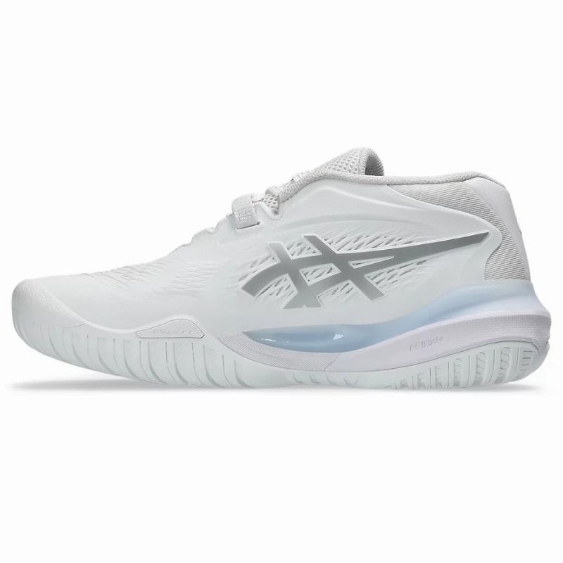 Asics Gel Resolution Womens Tennis Shoes - White/Pure Silver