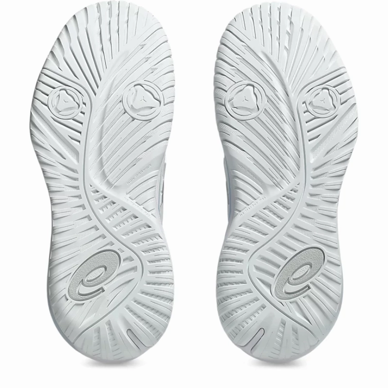 Soft Design Asics Gel Resolution Womens Tennis Shoes - White/Pure Silver