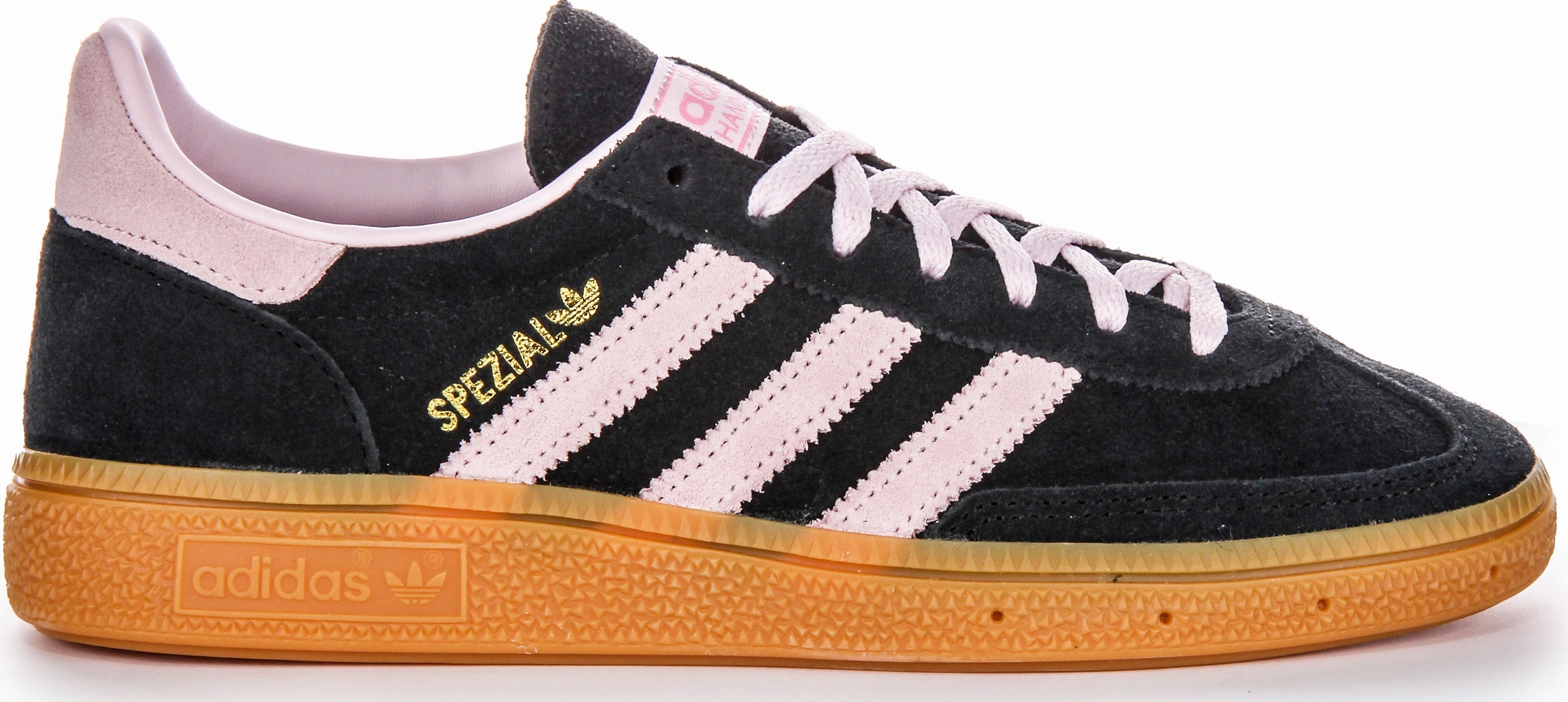 Soft fabric layer Adidas Handball Spezial In Black Pink For Women