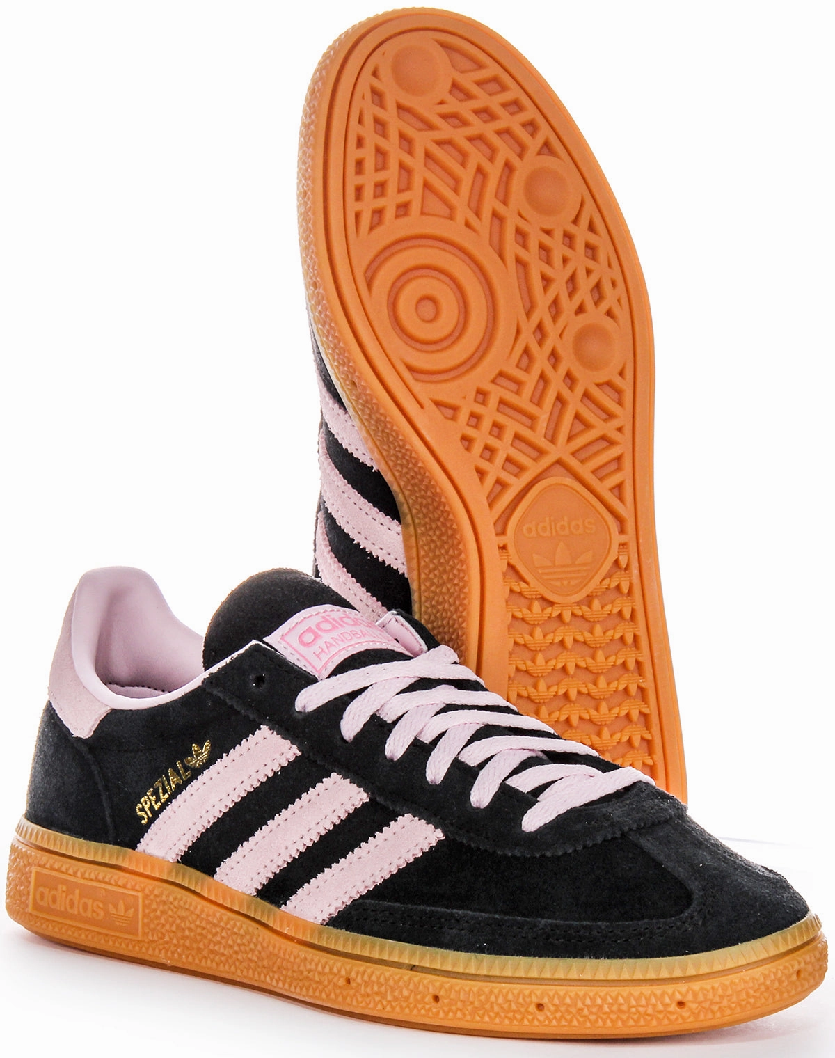 Soft fabric layer Adidas Handball Spezial In Black Pink For Women