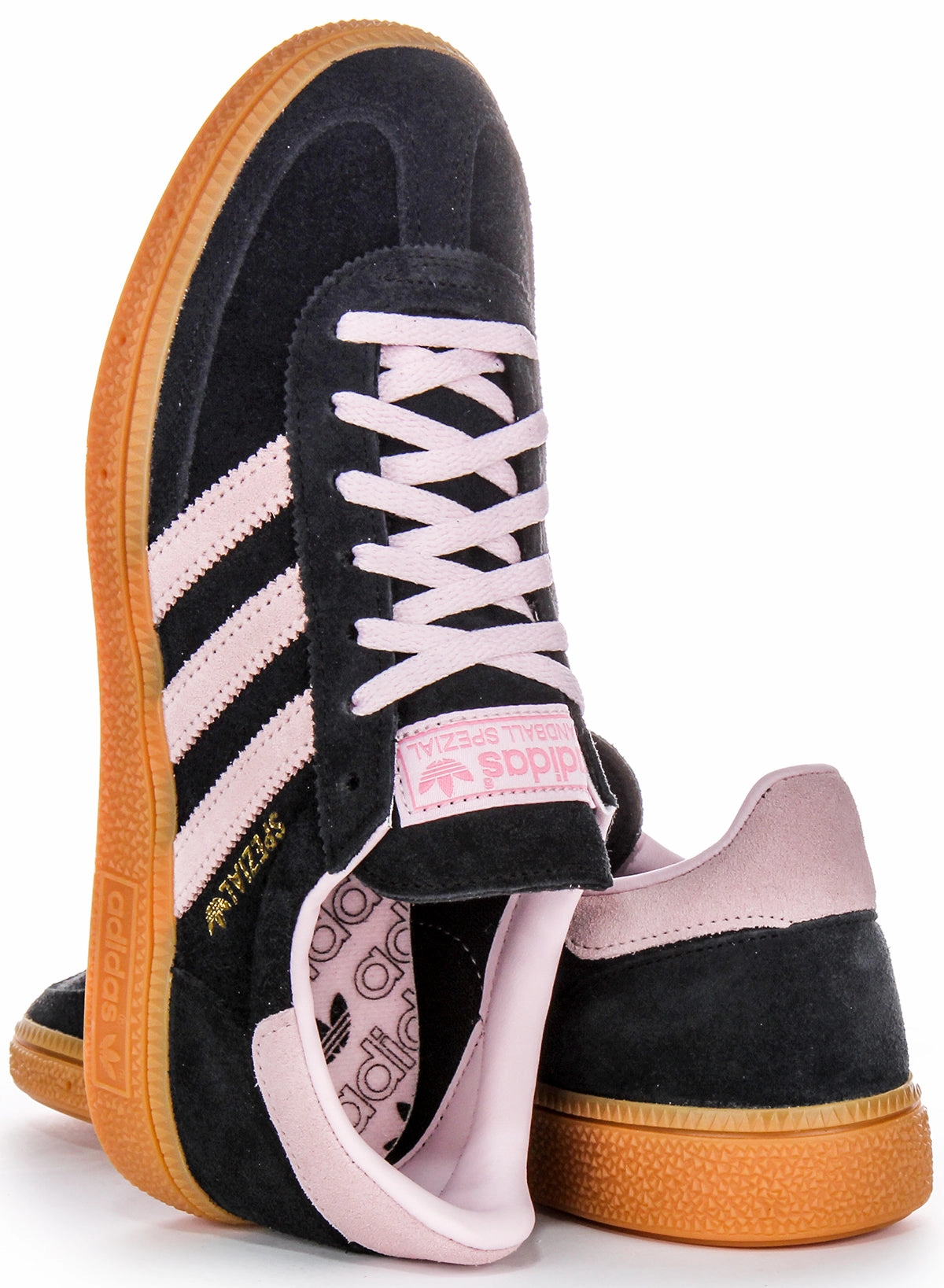 Soft fabric layer Adidas Handball Spezial In Black Pink For Women