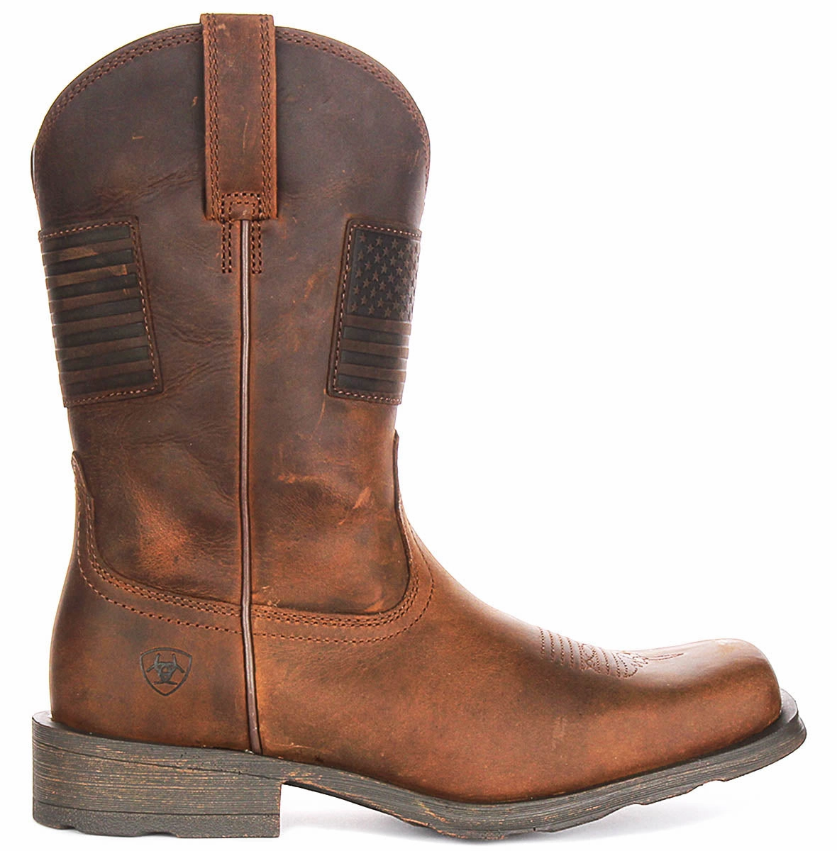 soft feel Ariat Rambler Patriot In Brown For Men