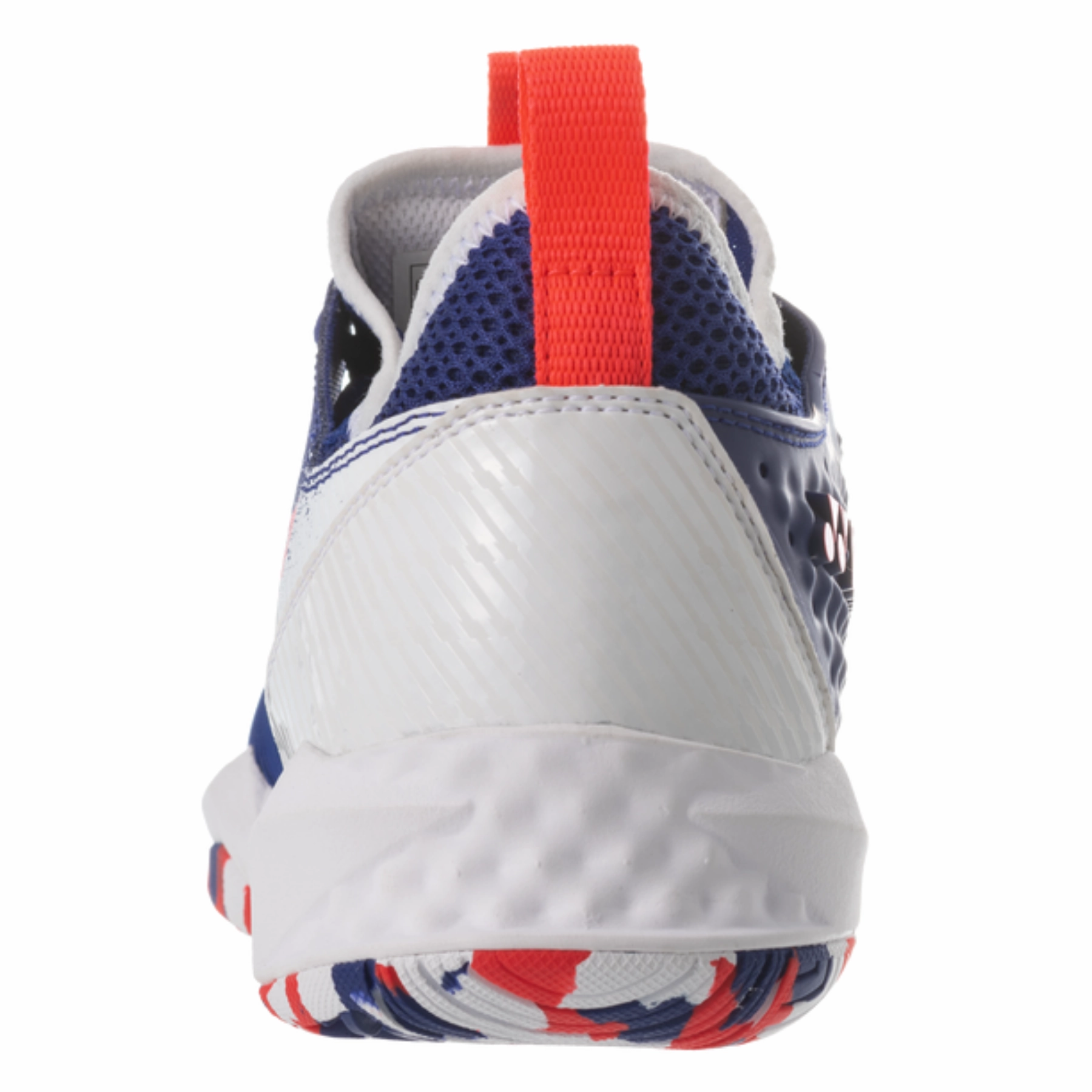 Soft Heel Pad Yonex  2022 Fusion Rev 4 Mens All Court Tennis Shoes - White/Royal Blue