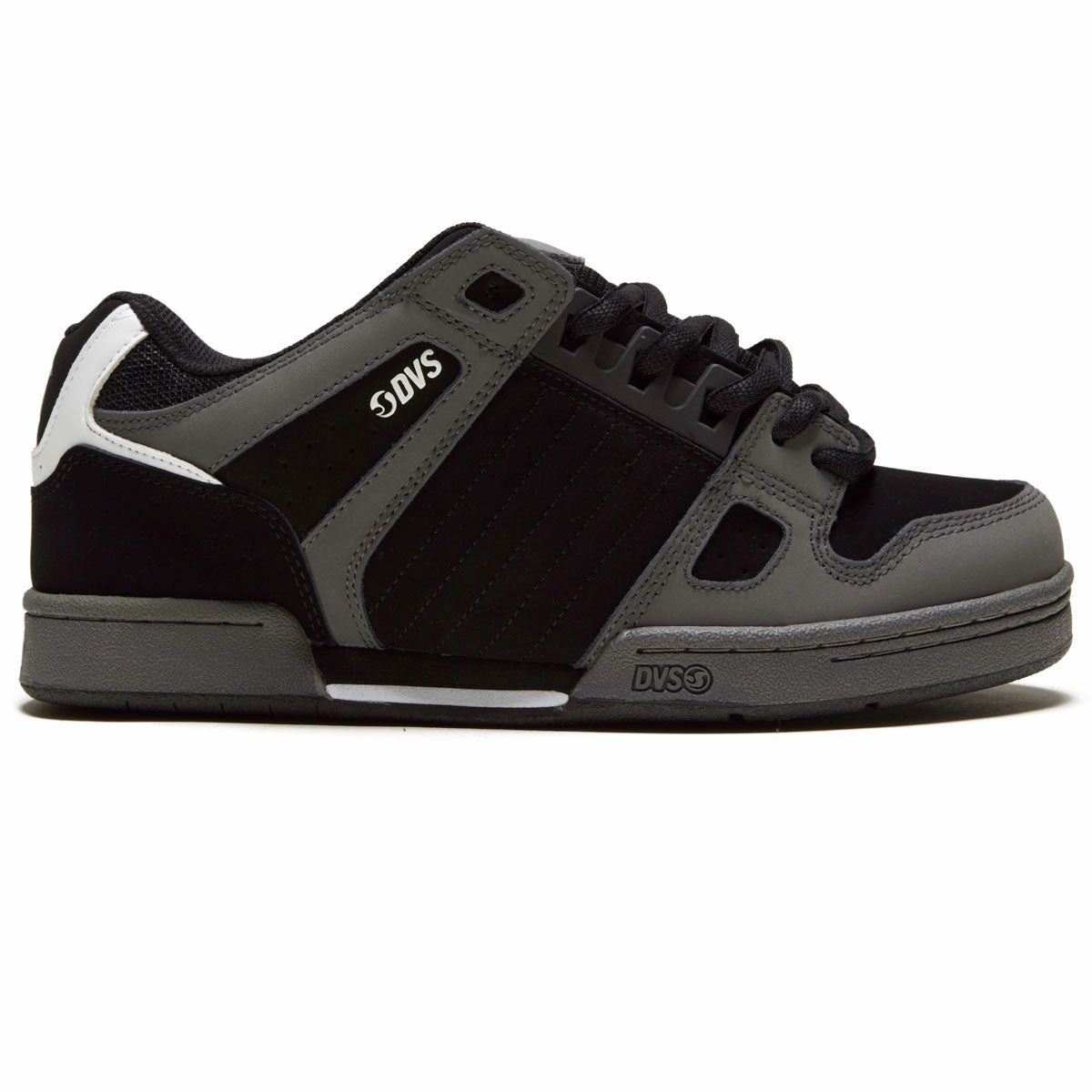 DVS Celsius Shoes - Charcoal/Black/White Nubuck Impact absorption