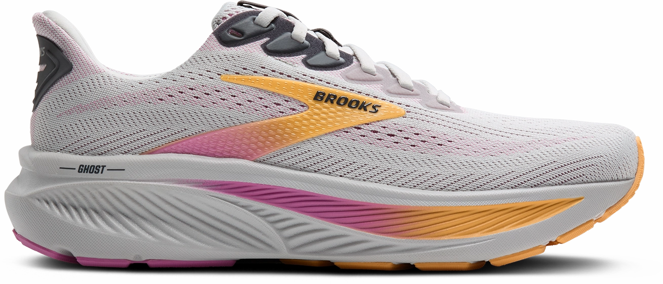 W Brooks Ghost 17 Oyster Apricot Pink