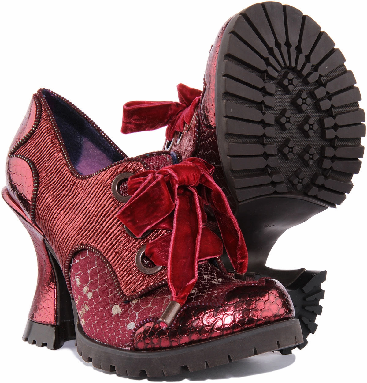 Soft Landing Irregular Choice Whimsical Wonder In Bordo For Women