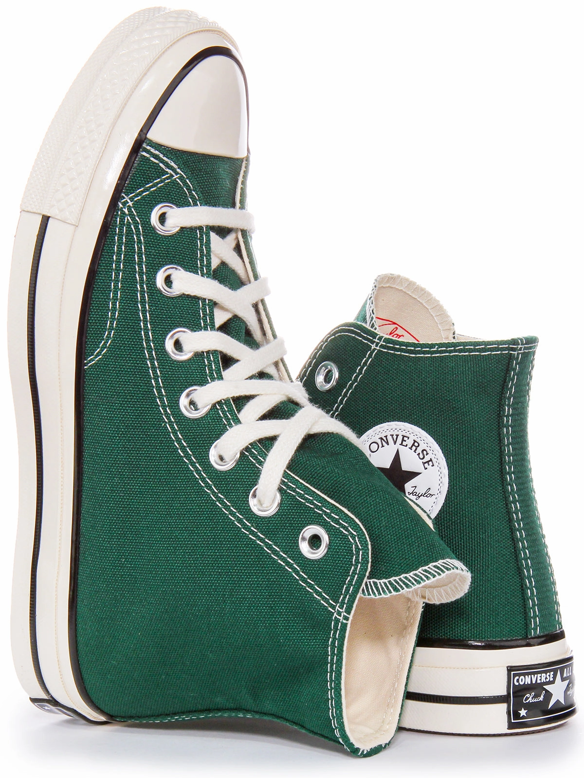 Soft Leather Converse Chuck 70s Hi 168508C In Green
