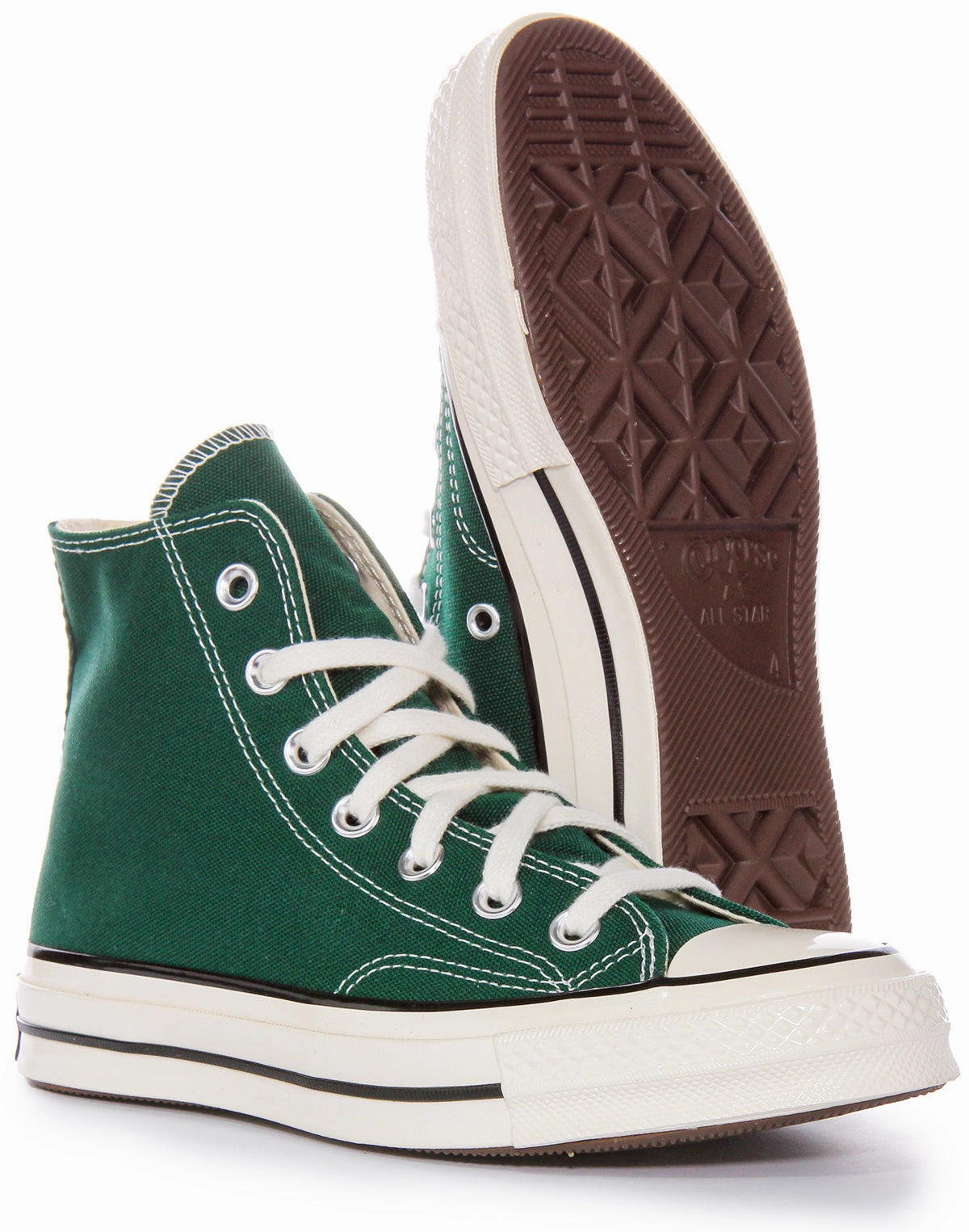 Soft Leather Converse Chuck 70s Hi 168508C In Green