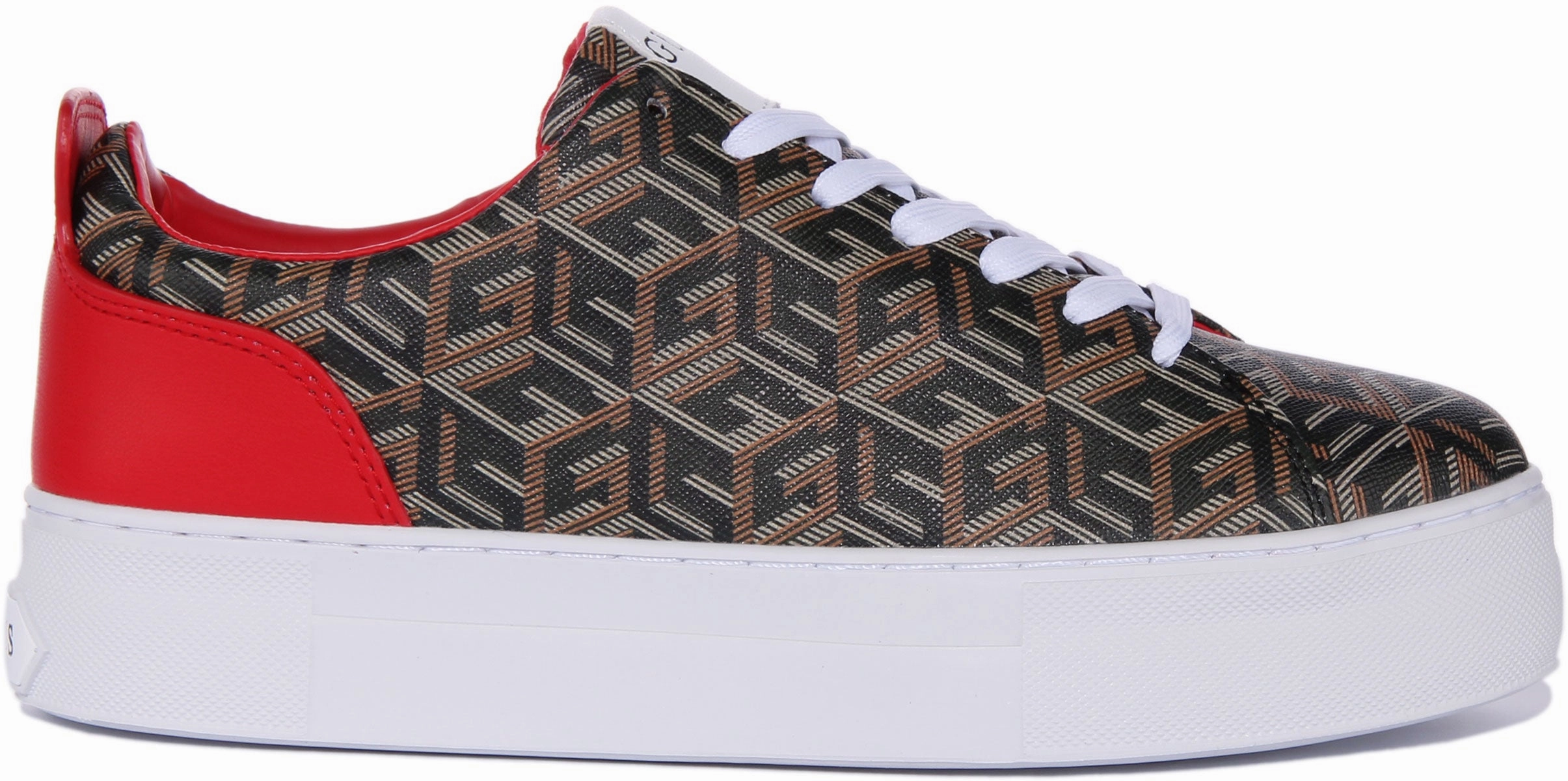 Soft Leatherette Guess Giaa G Cube Platform In Black For Women