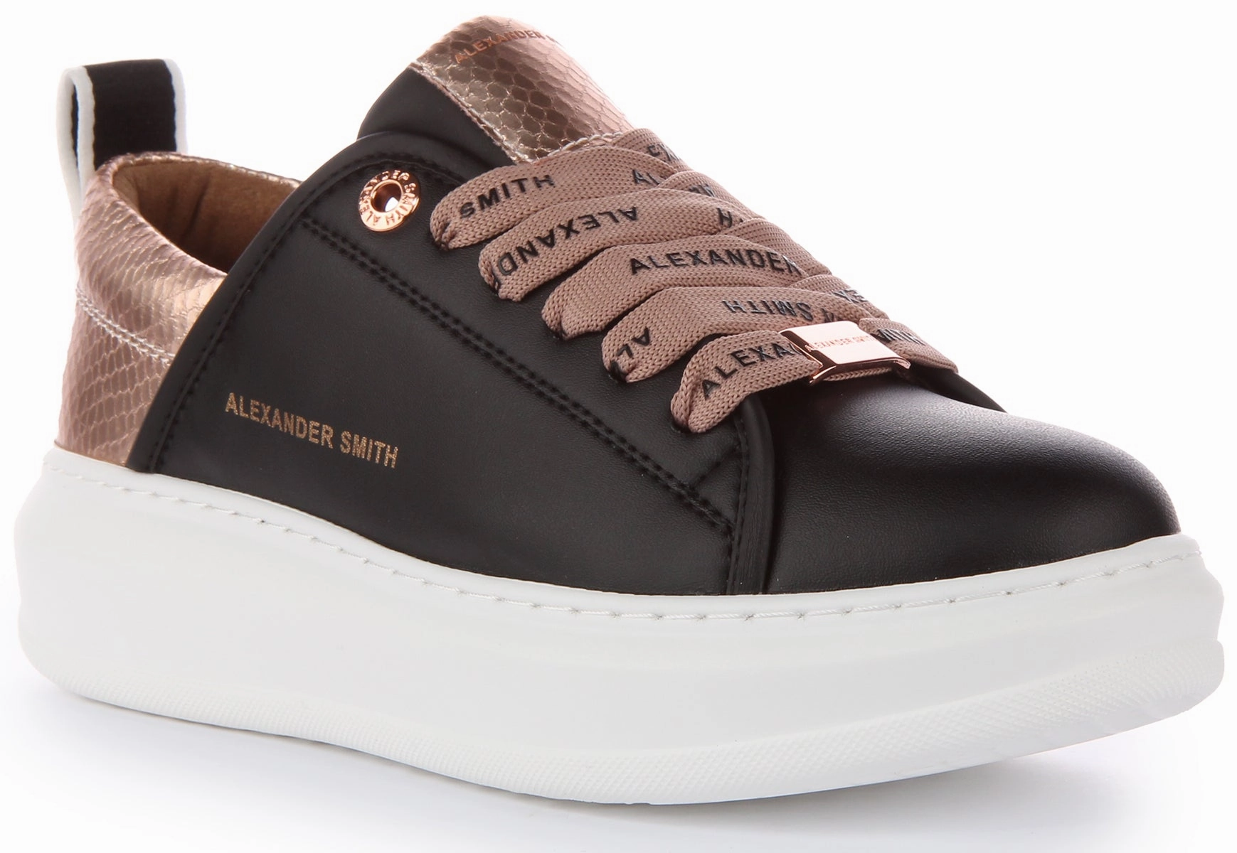 Training Flow Support Layer Alexander Smith Platform Trainers In Black For Women