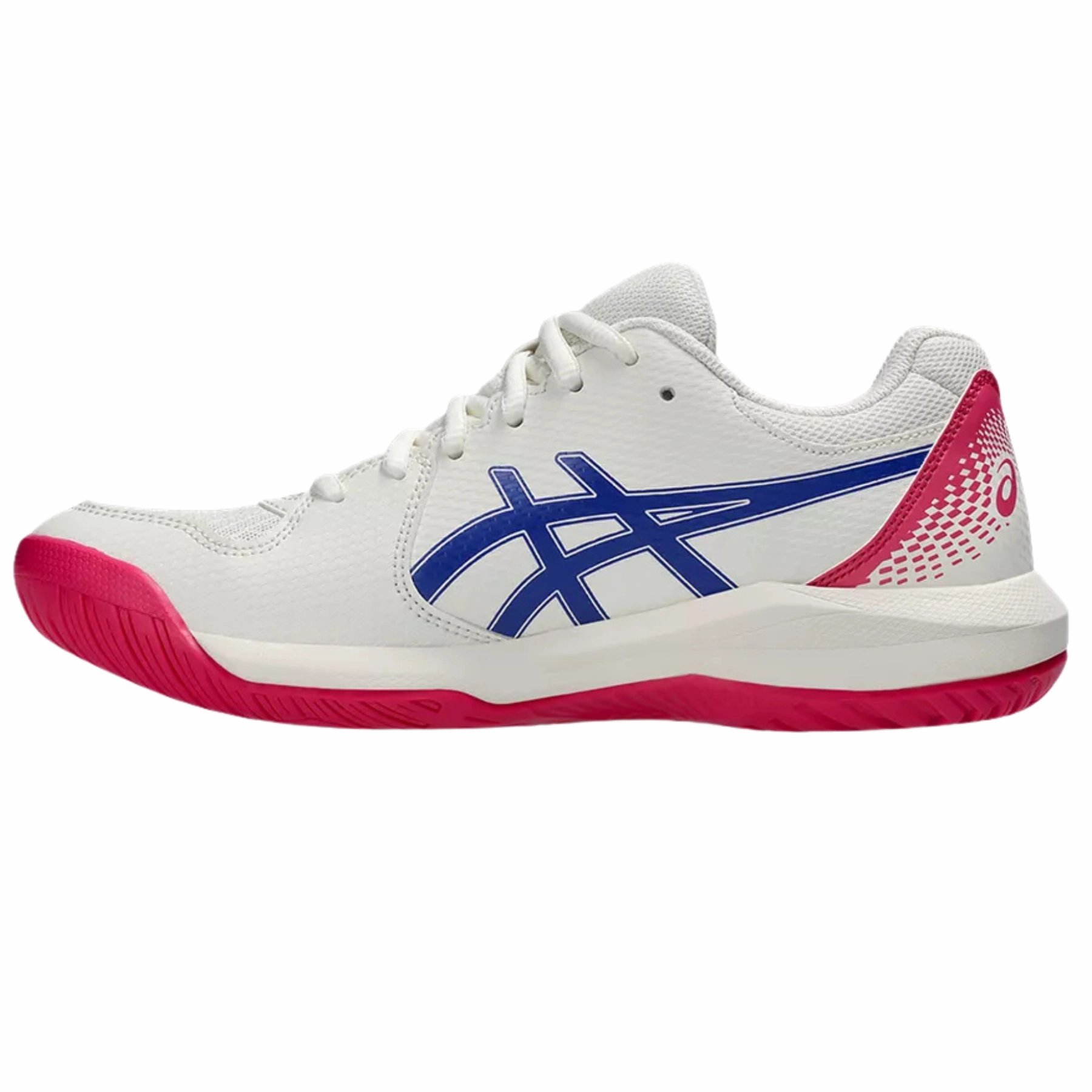 Soft Lining Material Asics Gel-Dedicate 8 Hard Court Womens Tennis Shoes ?M?Cream/Dark Cobalt