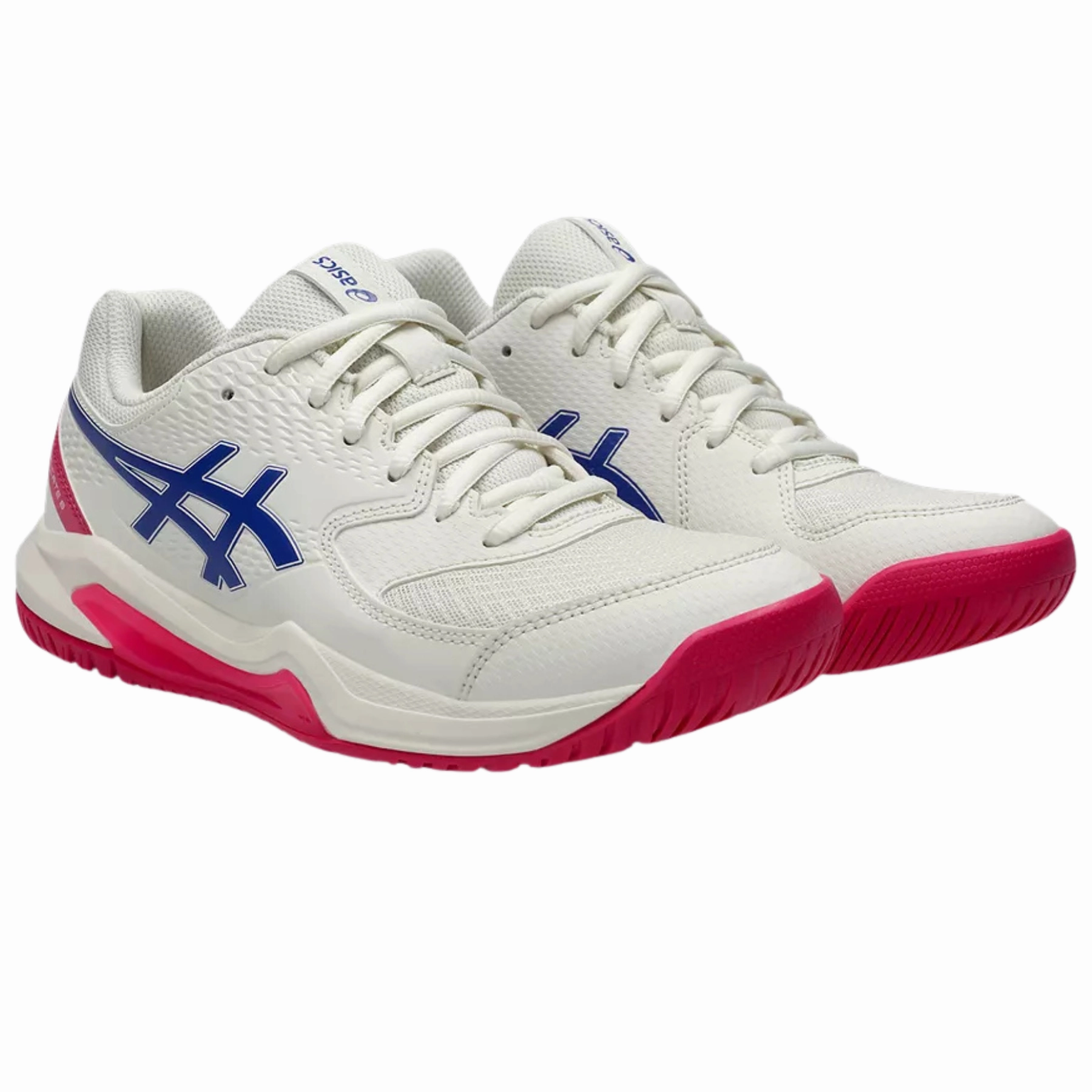 Soft Lining Material Asics Gel-Dedicate 8 Hard Court Womens Tennis Shoes ?M?Cream/Dark Cobalt