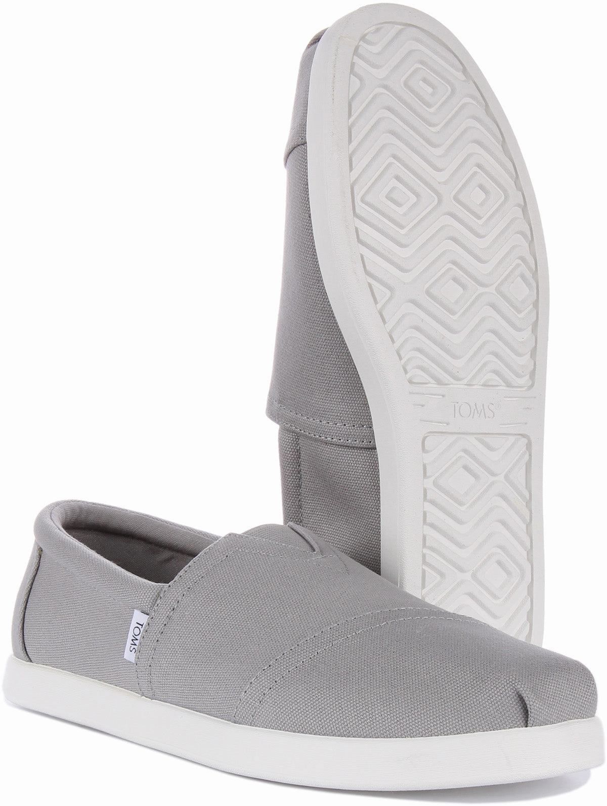 Soft Motion Step-On Layer Toms Alpargata FWD In Grey For Men
