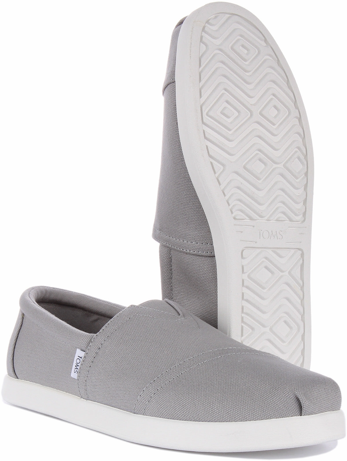 Soft Motion Step-On Layer Toms Alpargata FWD In Grey For Men