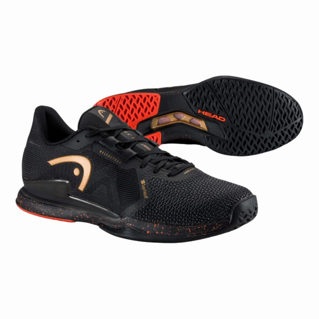 Soft Outer Layer Head Sprint Pro 3.5 SF Court Men Tennis Shoes - Black/Orange
