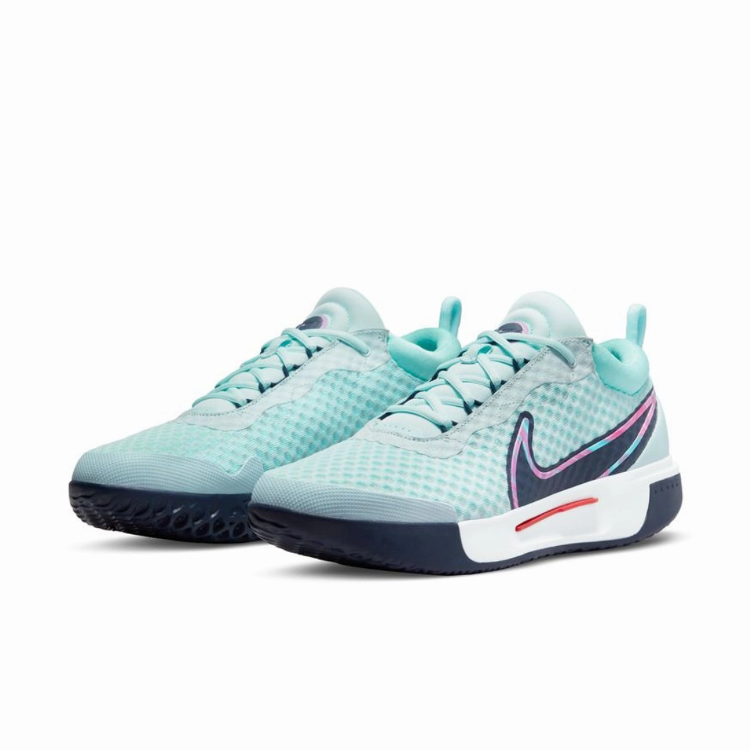 Soft Outer Layer Material Design Quality Nike Court Zoom Pro Glacier Blue Midnight Navy White Men's Hard Court Tennis Shoes