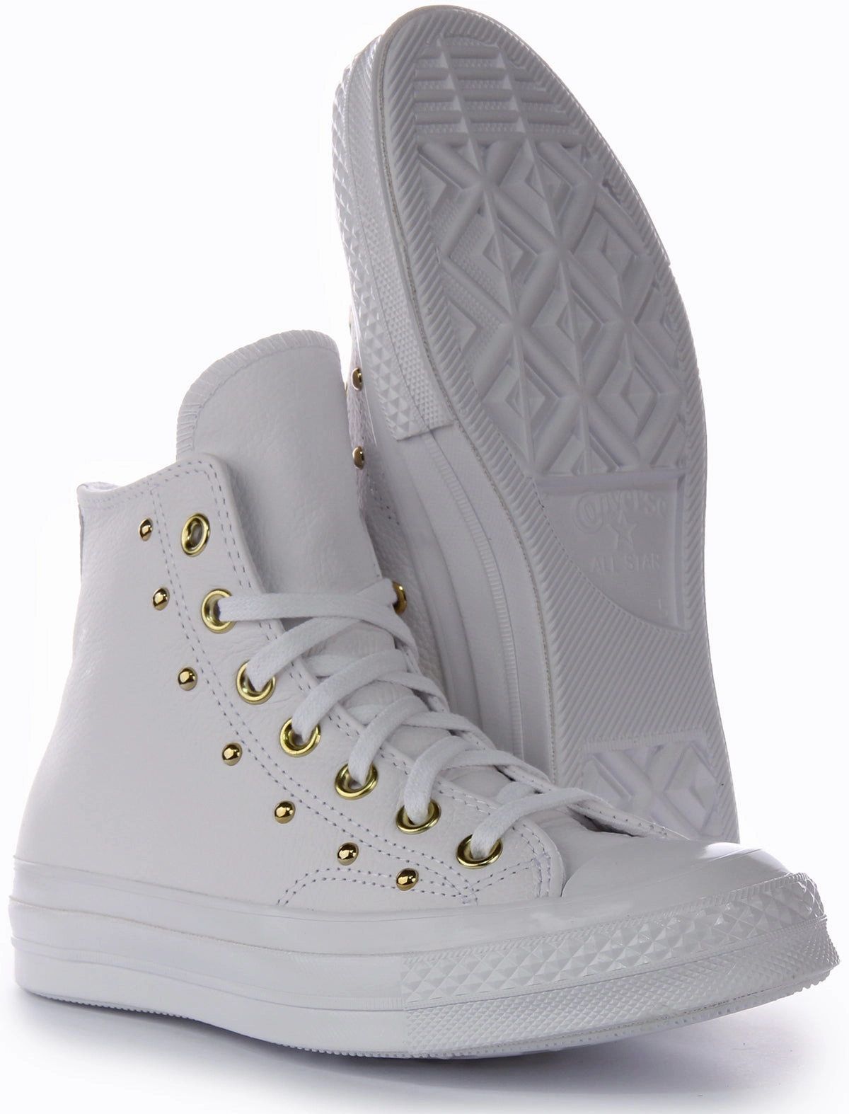 Soft Padding Converse Chuck 70s A06808C In White Gold Studd For Women